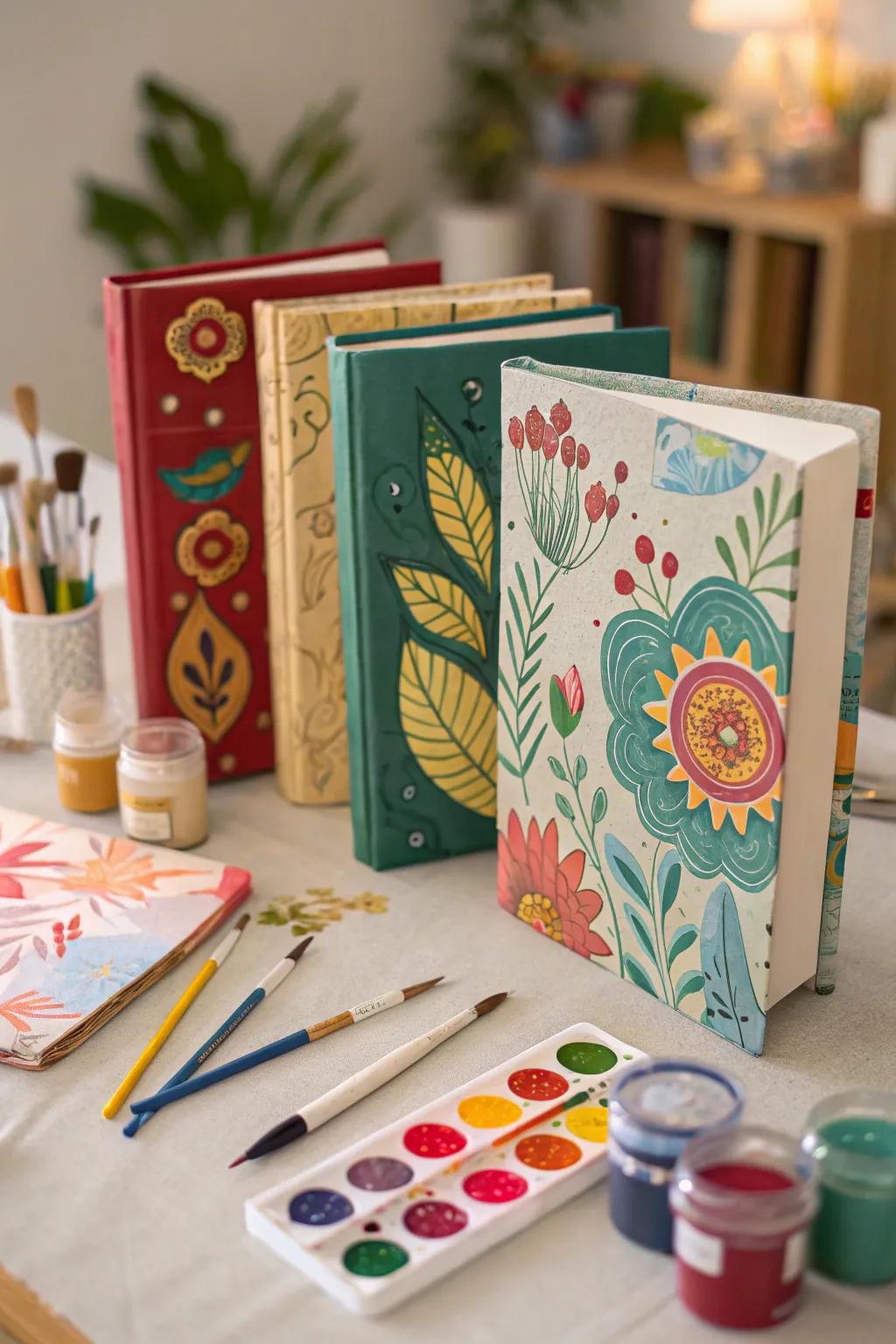 Make one-of-a-kind DIY hand-painted story jackets.