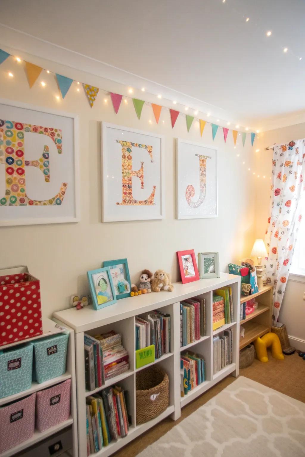 Name decor brings a personal touch to shared spaces.