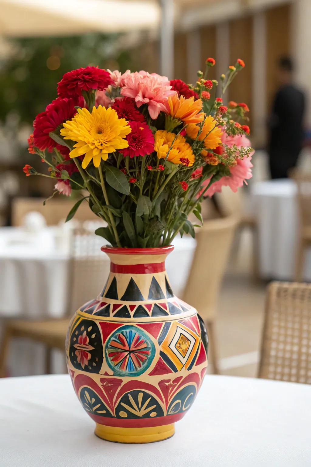 A burst of hue can transform your table's appearance.