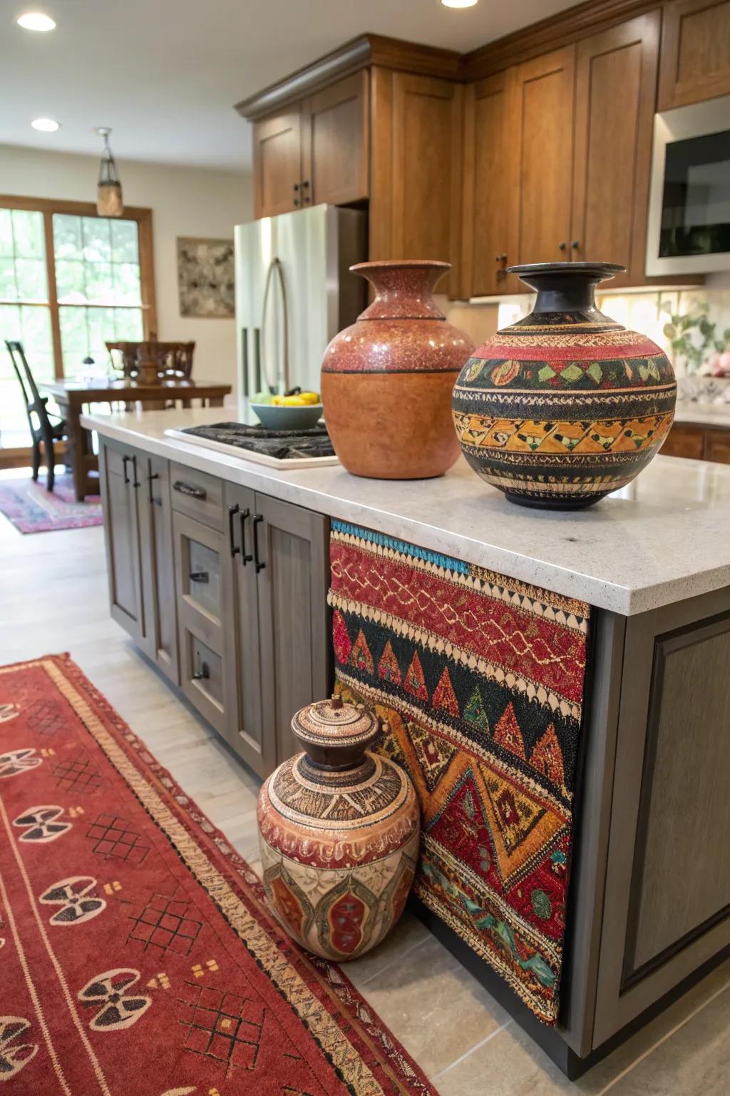 Personalize your space with cultural artifacts.