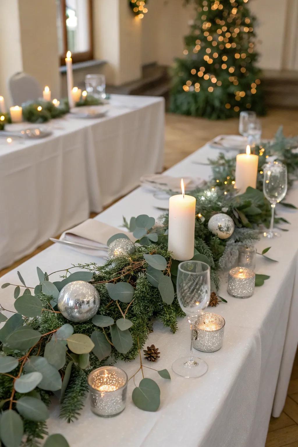 Eucalyptus introduces crisp elegance to the table.