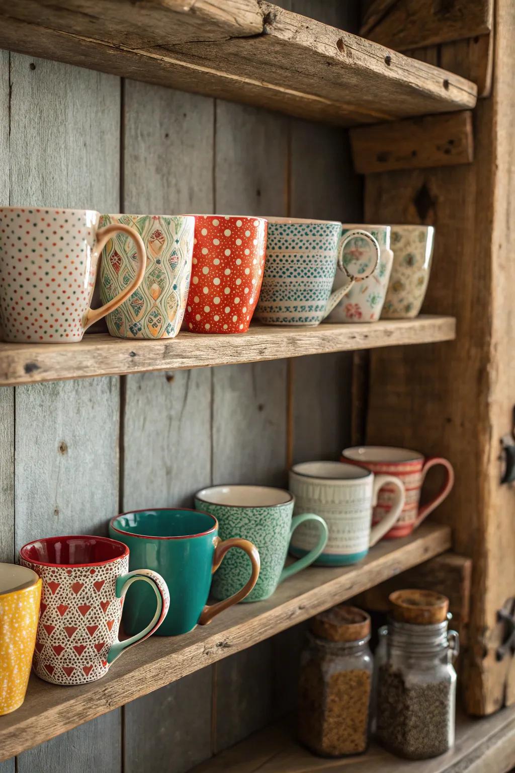 Mix and match cups to create a unique collection.