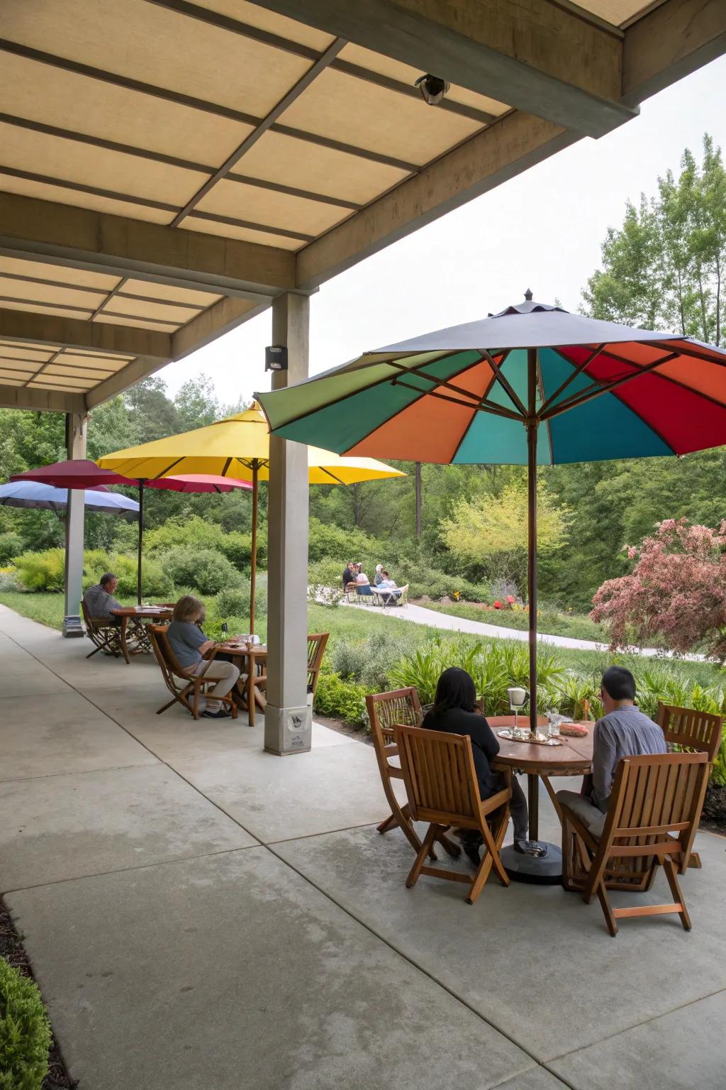 Large screens offer adaptable shade solutions.