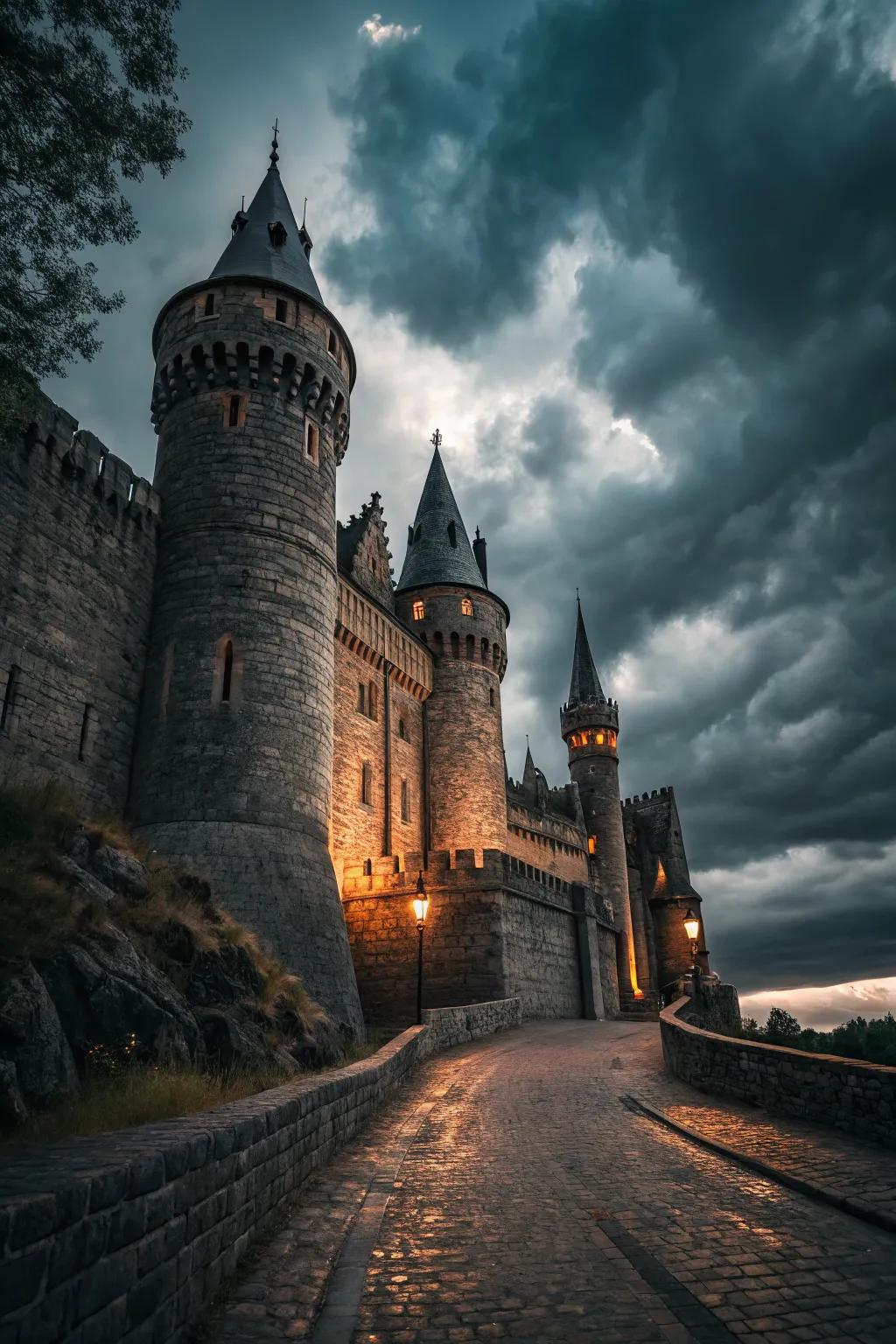 Embrace the mystery of a shadowy stronghold.