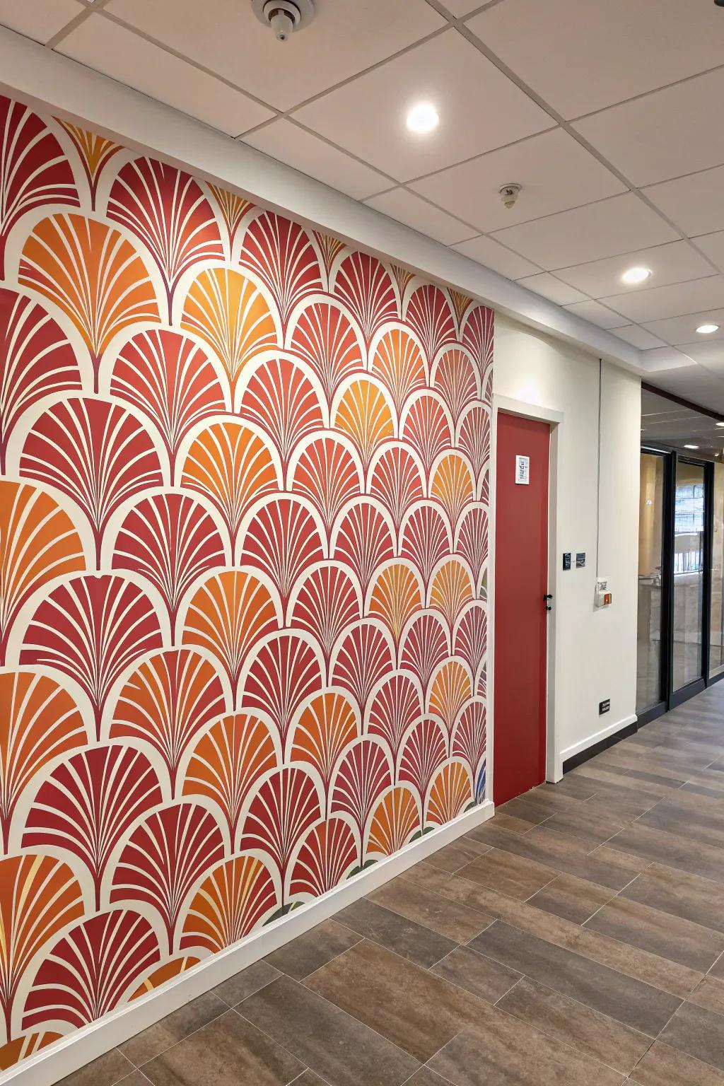 Ephemeral wall coverings offer a quick decor change.