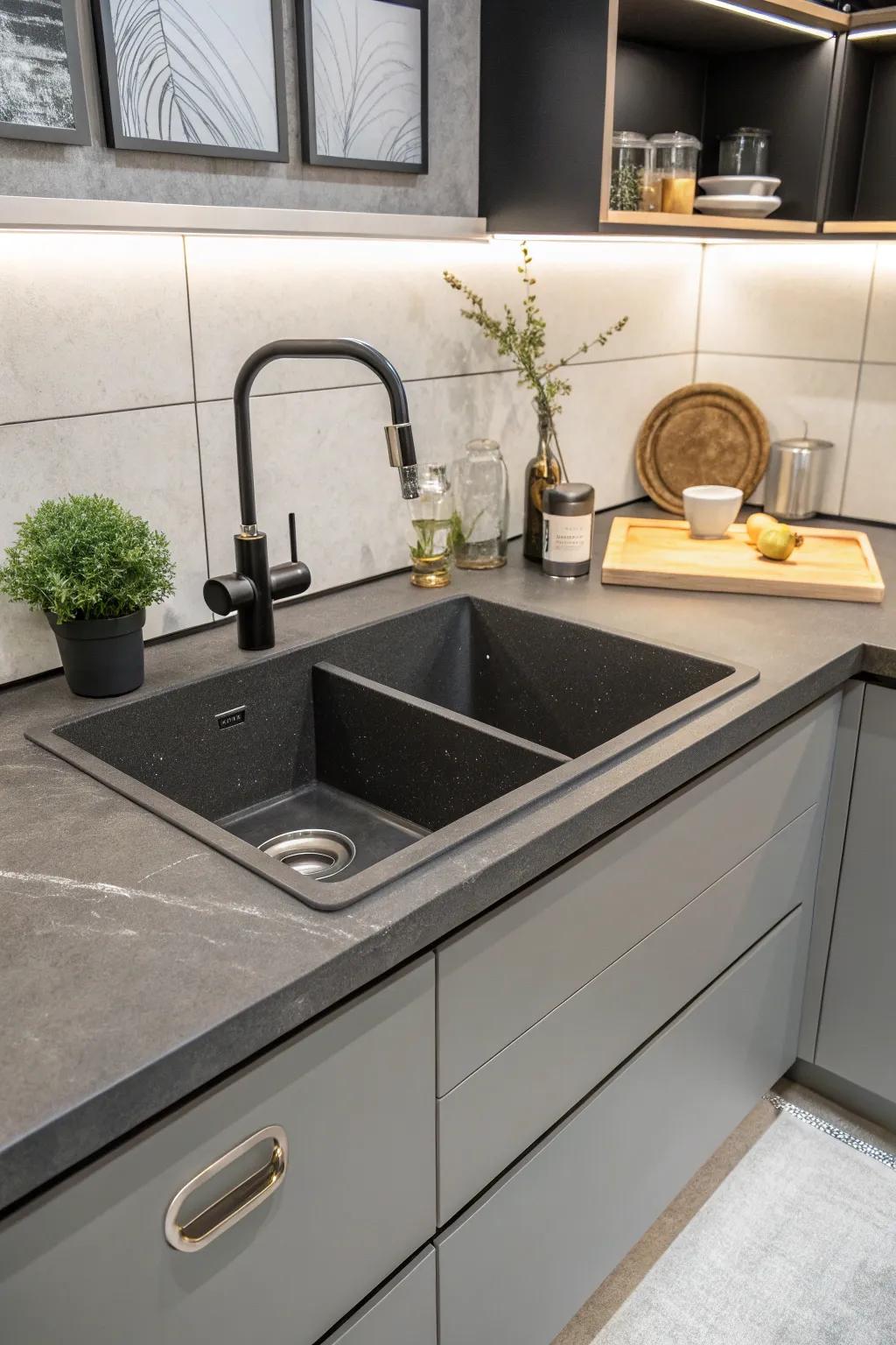 A matte finish adds sophistication and modernity to your sink area.