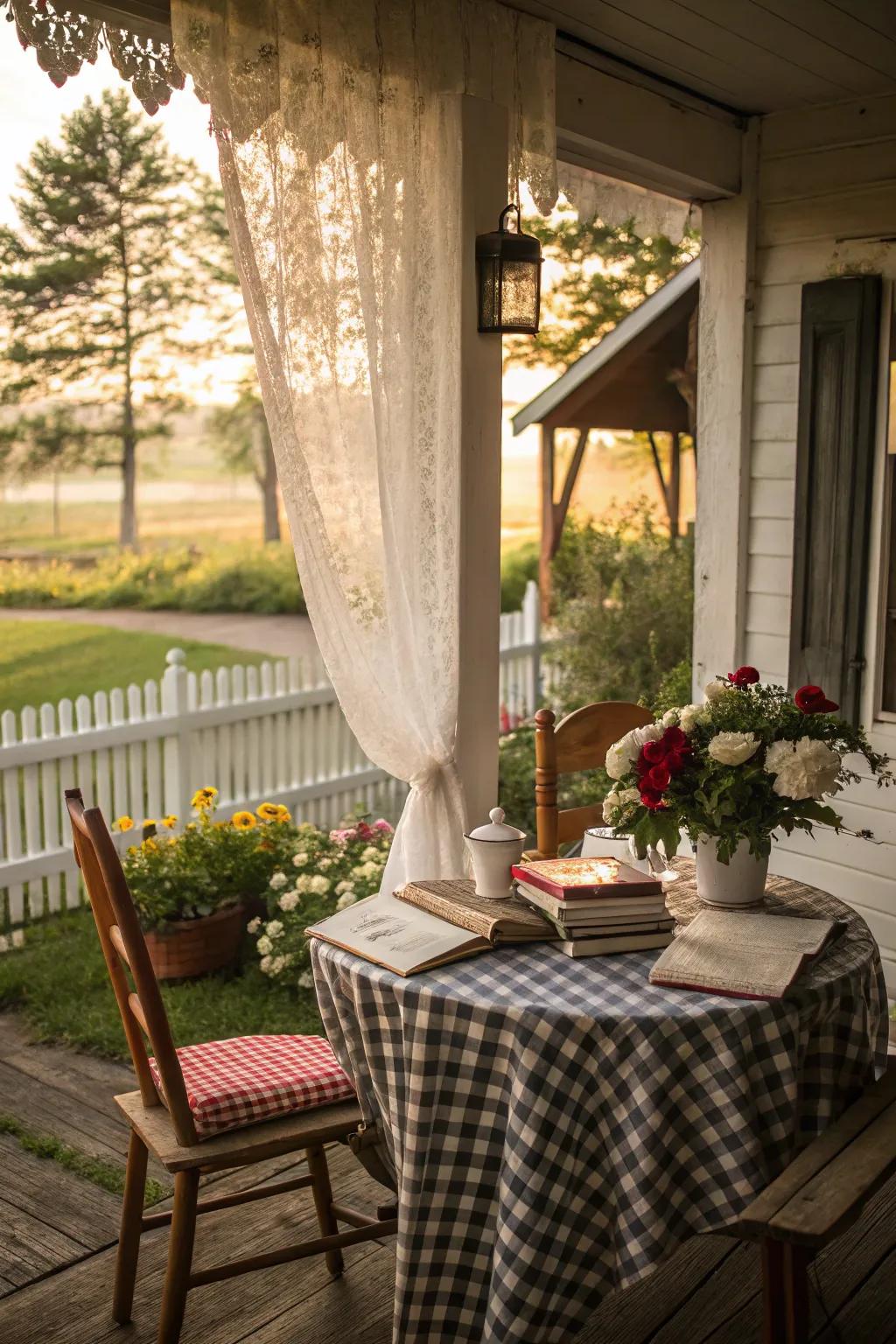 A charming breakfast nook makes for delightful morning moments.