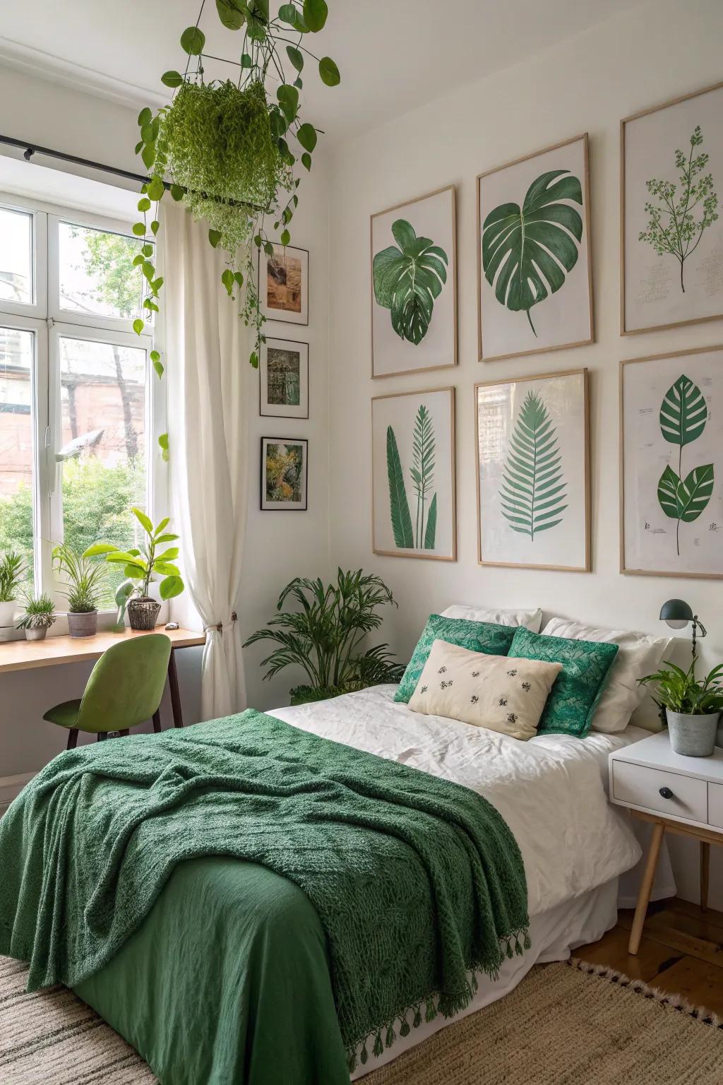 Plant-inspired decor unifies your interior with a harmonious theme.