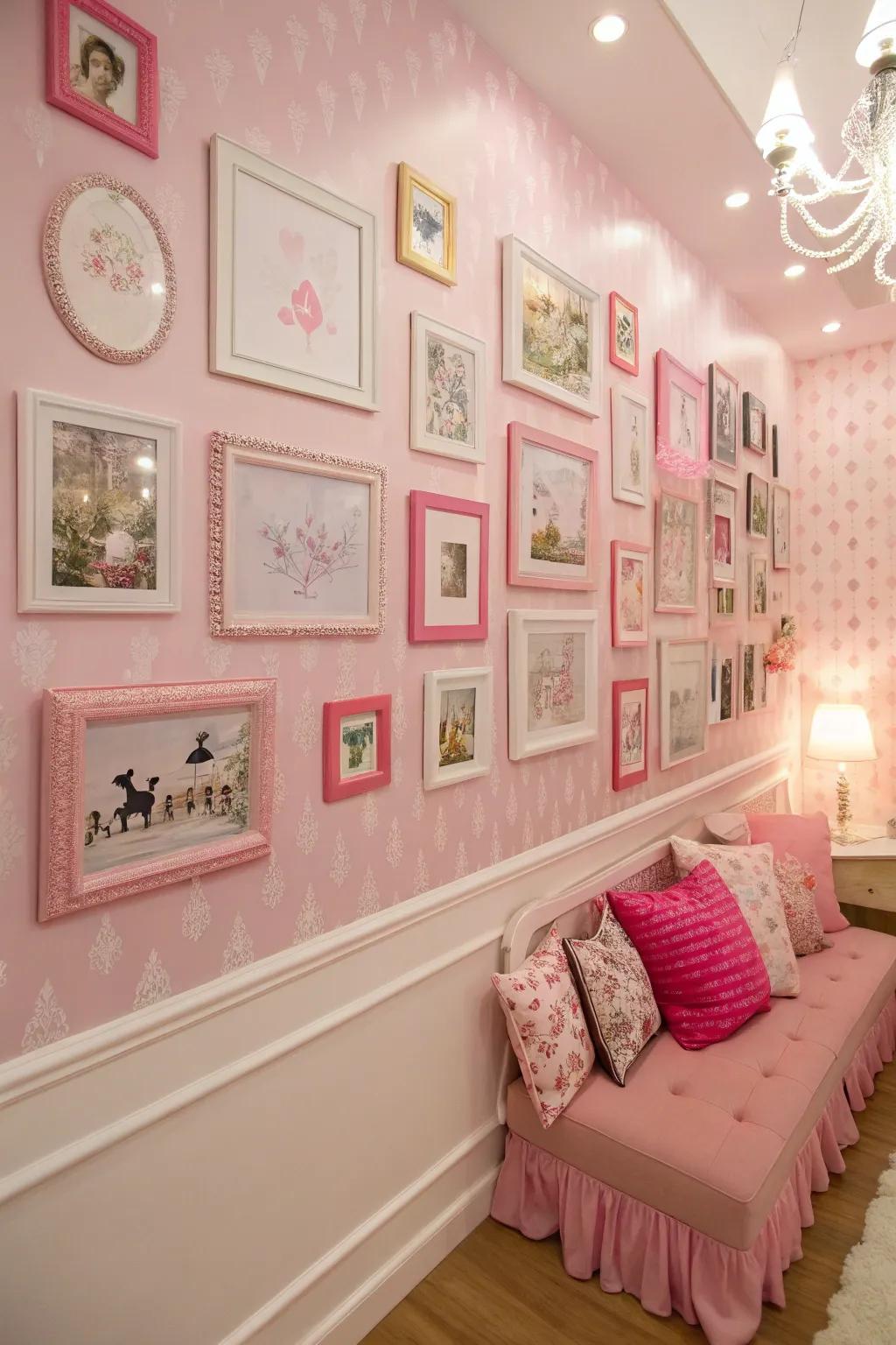 Themed walls make cohesion and personality to any space.