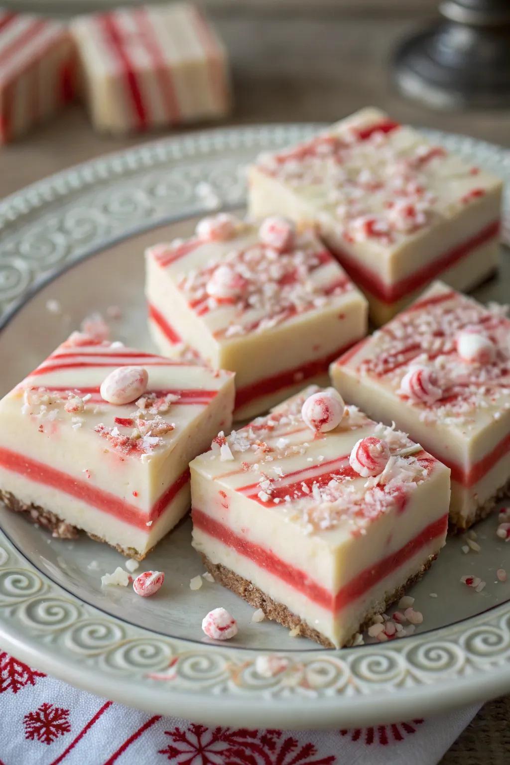 Decadent peppermint stick treat that's a holiday favorite.