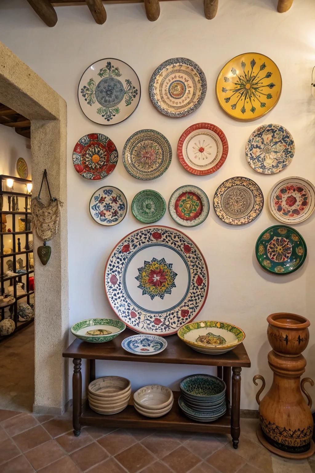 A substantial central serving dish fashions a striking focal echelon.