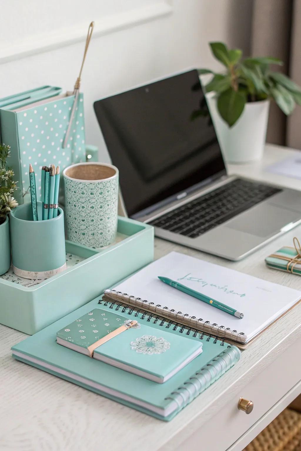 A cohesive color scheme enhances your workspace's aesthetic.