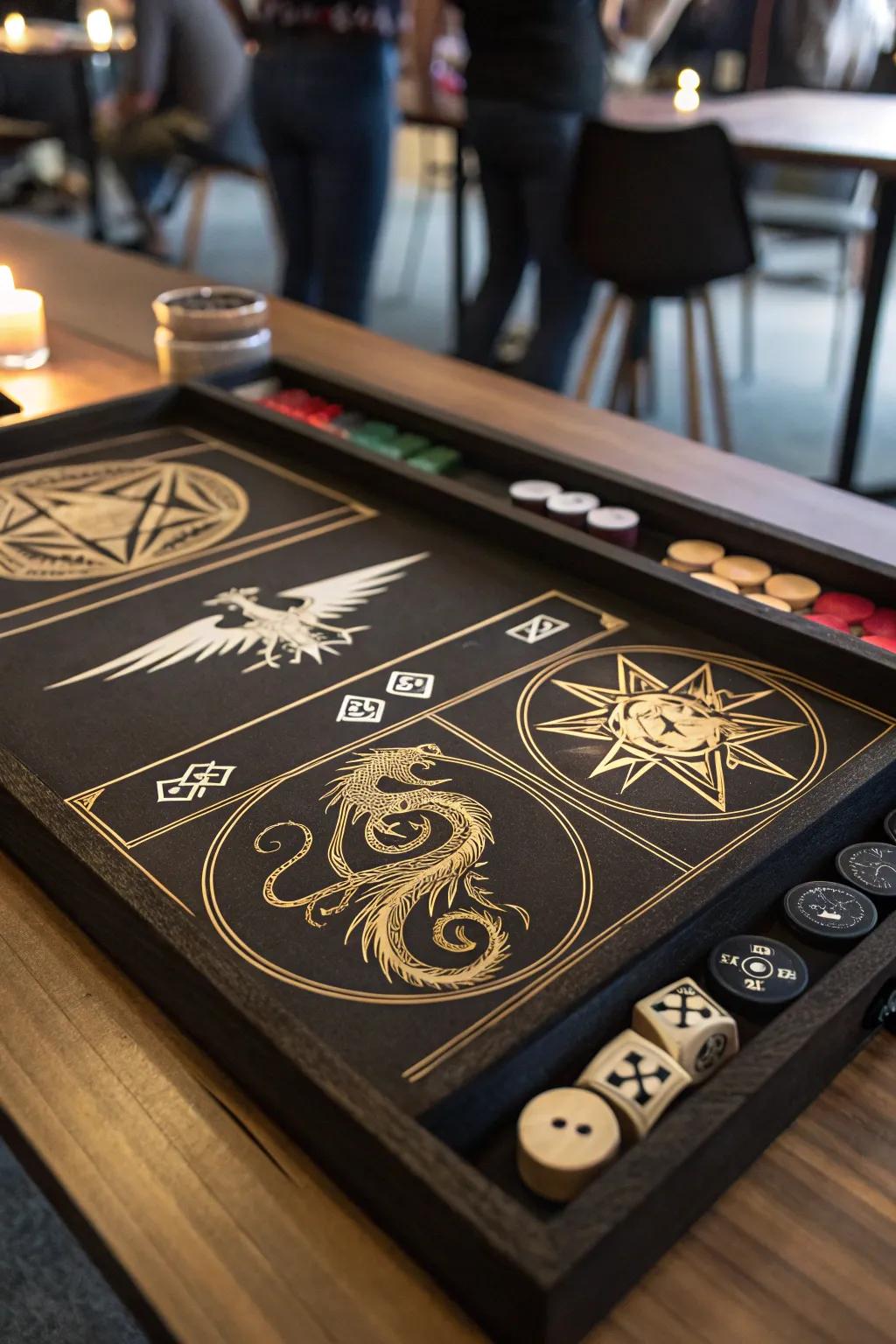 Custom inlays highlight your personal style and campaign themes.