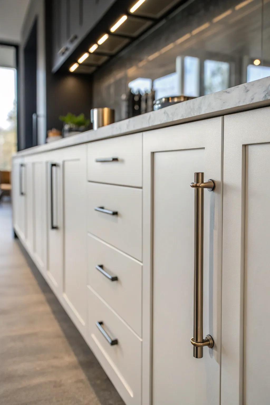 Simple rod grips offer simplicity and elegance.