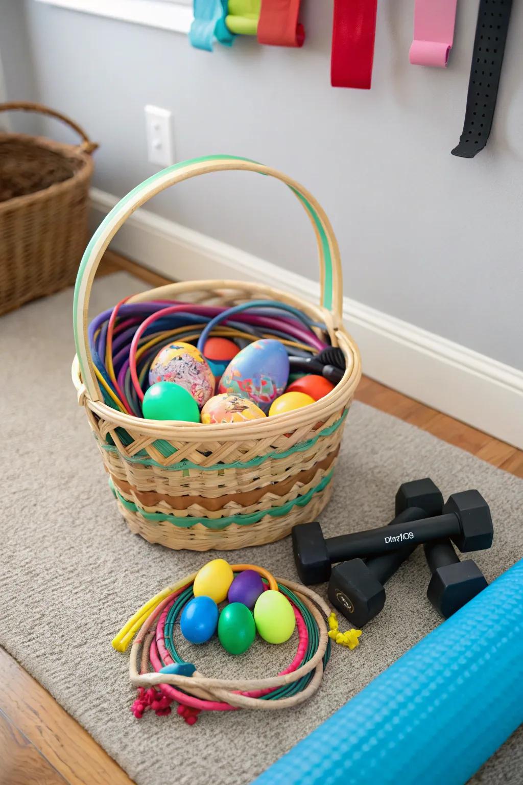 Promoting a healthy way of life with fitness equipment.