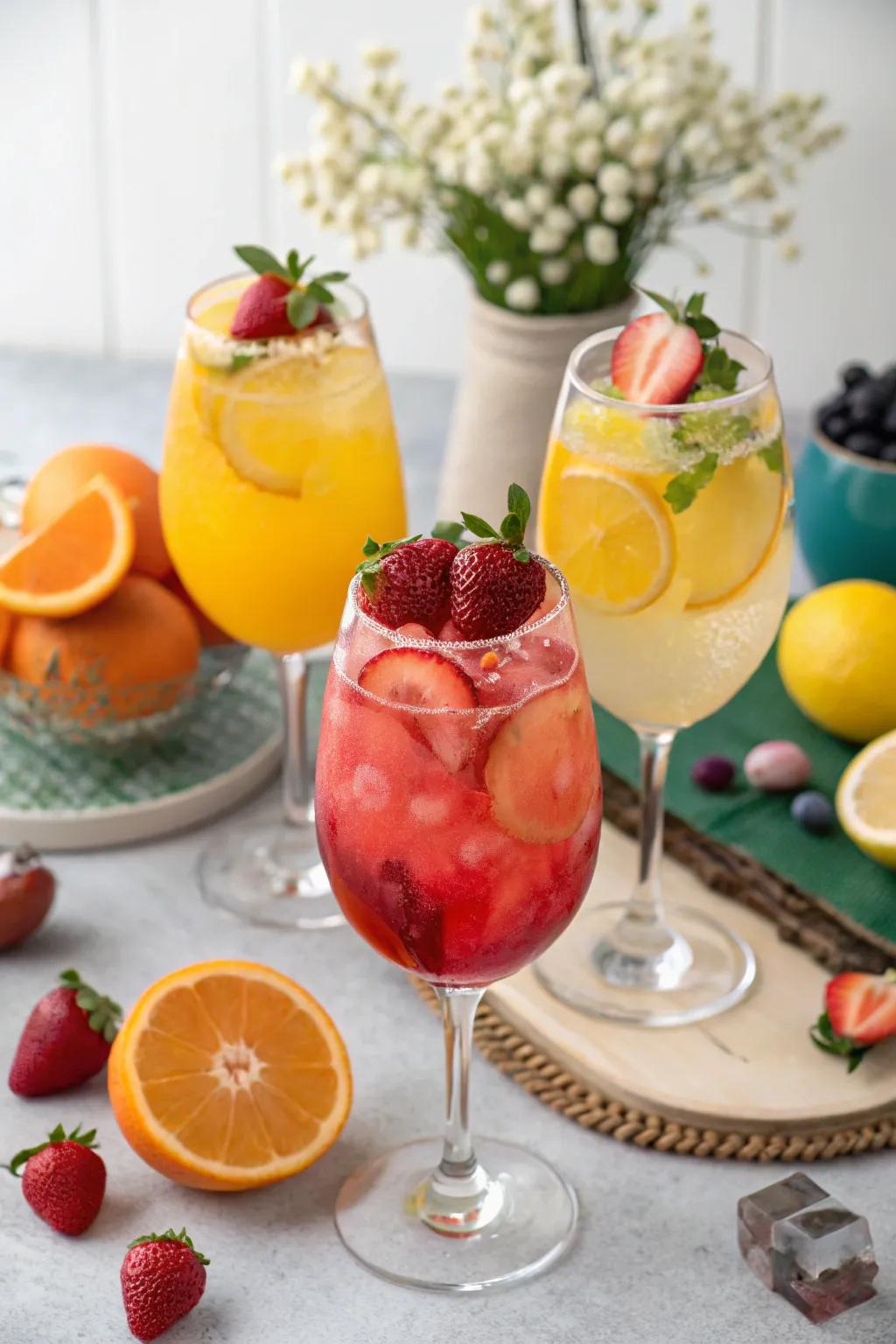 Vibrant and revitalizing mocktails perfect for guests of all ages.