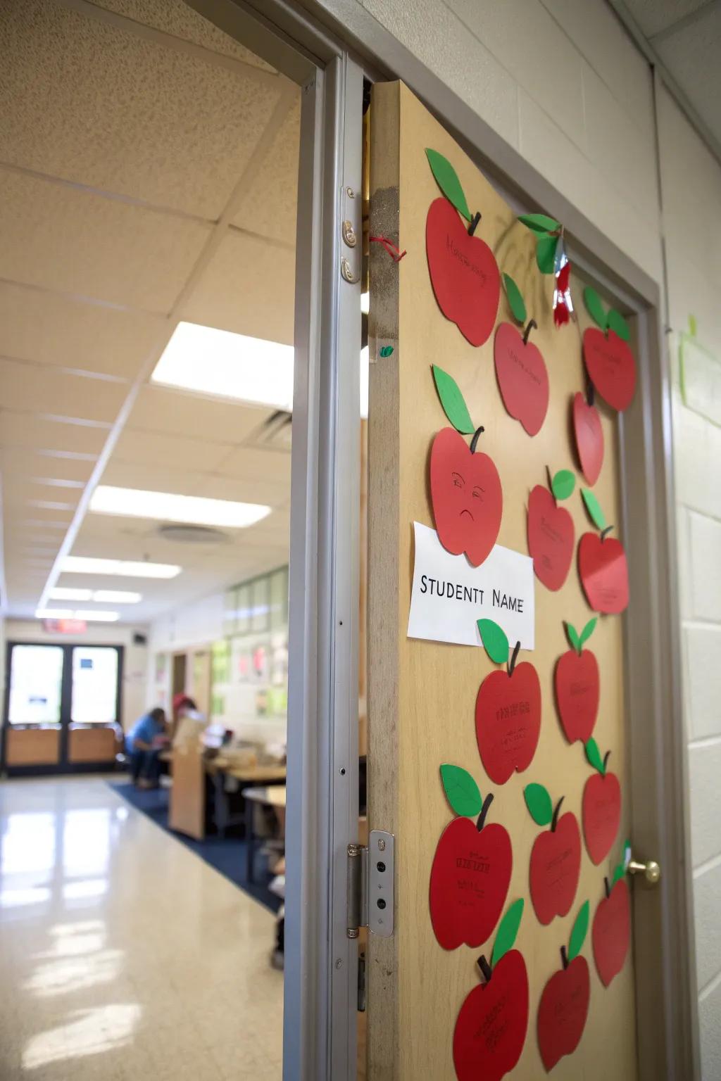 An apple orchard theme brings classic fall charm.