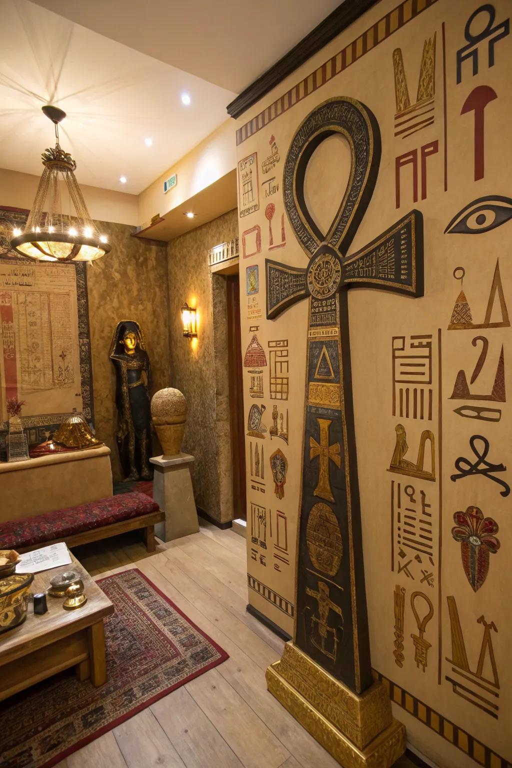 The Symbol of Life decor adds life and prosperity themes.
