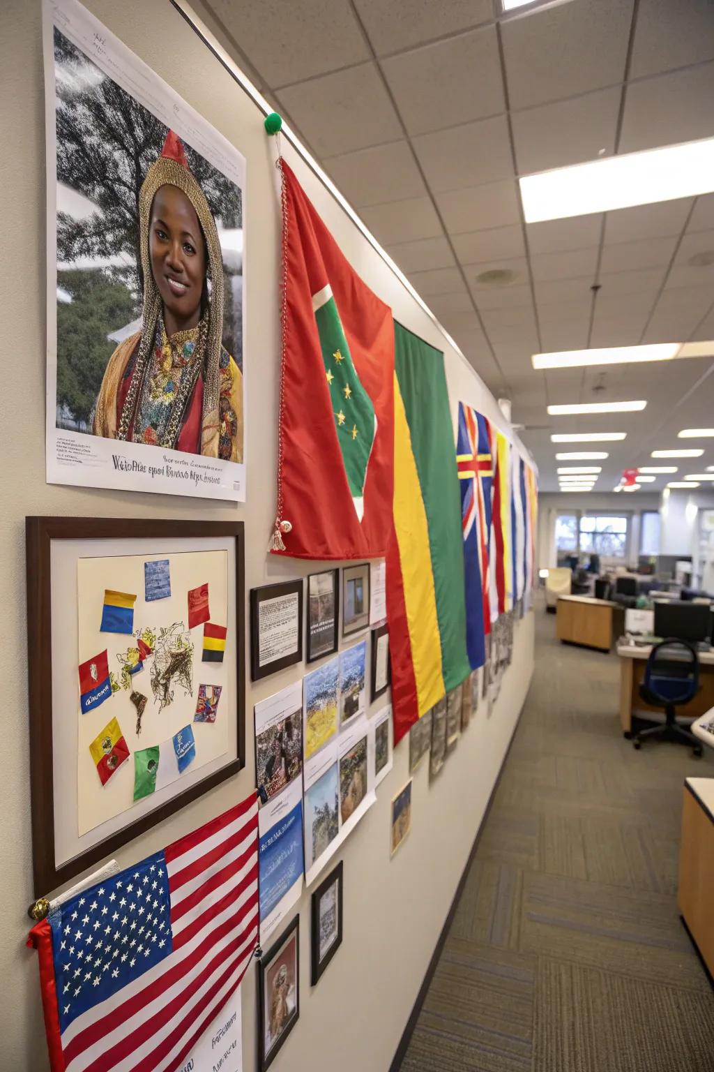 A cultural variety showcase that celebrates the rich backgrounds of employees.