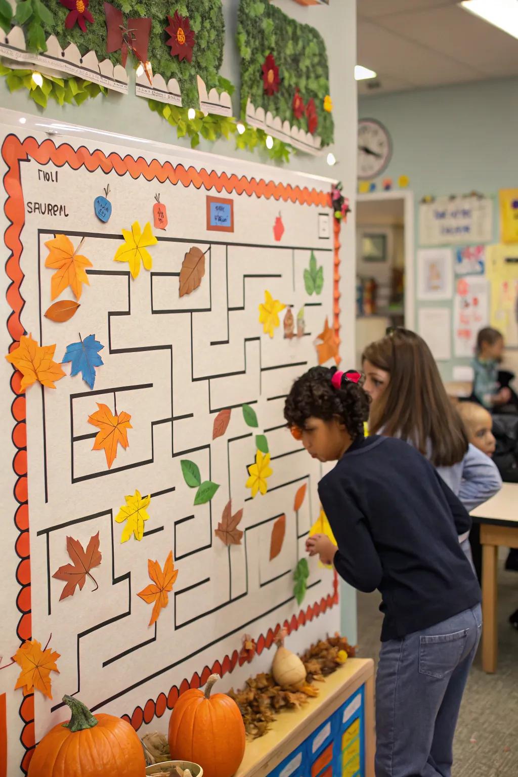 Interactive Harvest Labyrinth delivers a playful challenge for petite explorers.