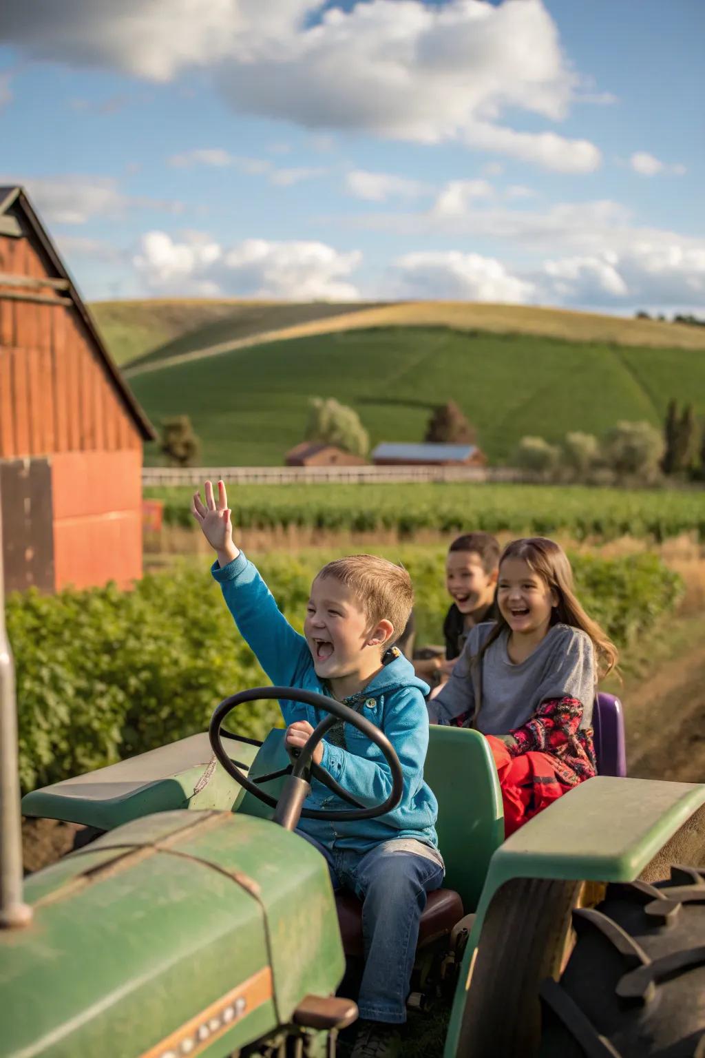 Hauler trips deliver an exciting countryside sensation for festivity attendees.