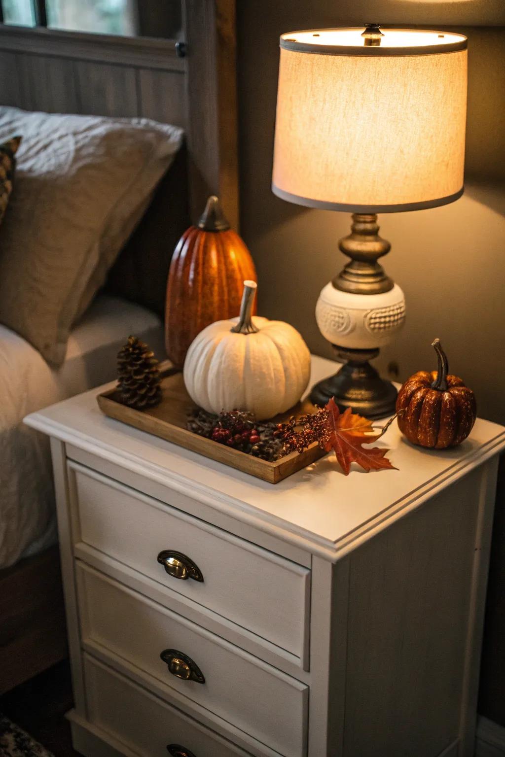 Seasonal decor keeps the area lively and fresh.