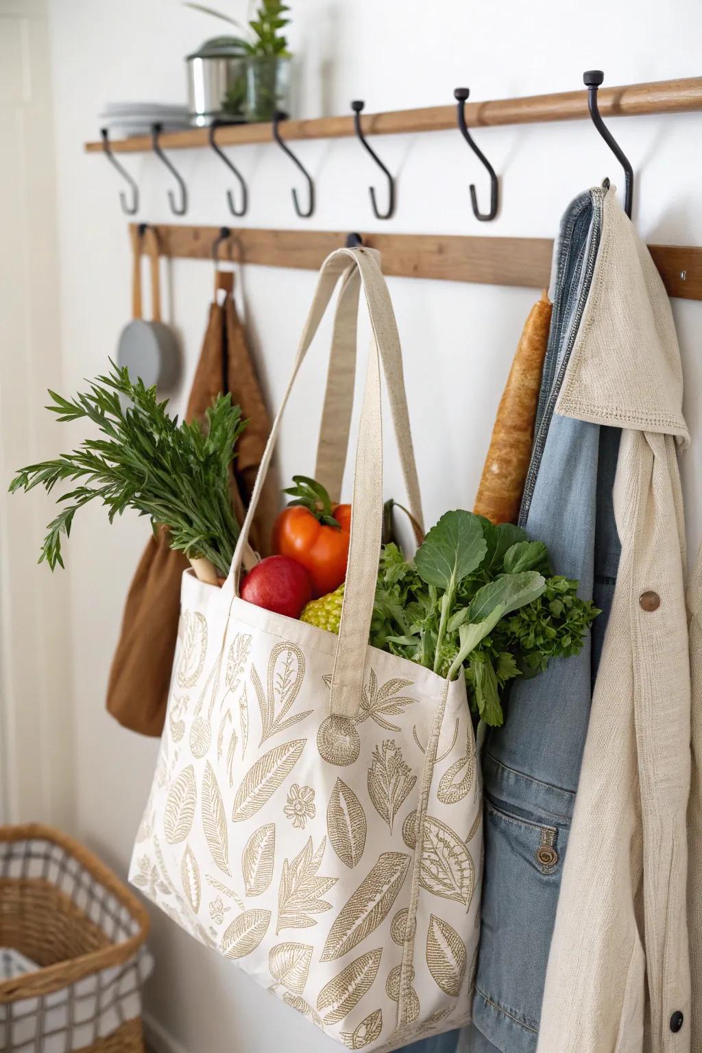 Combine style and sustainability with this versatile tote bag.