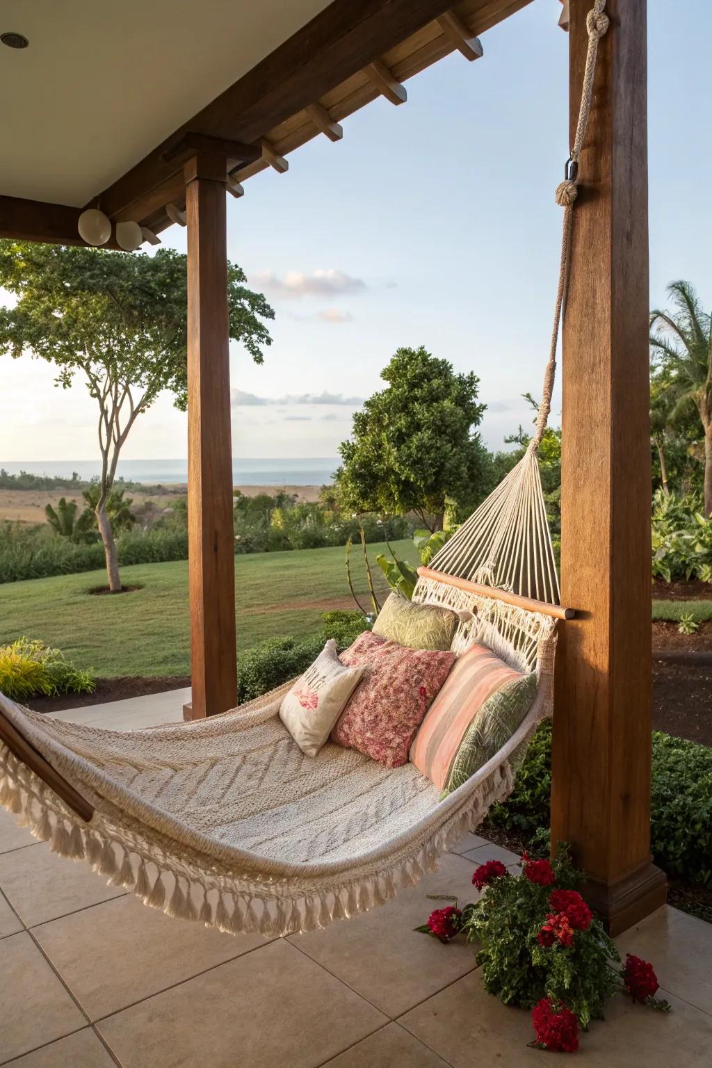 Construct a peaceful escape with a dedicated relaxation nook.