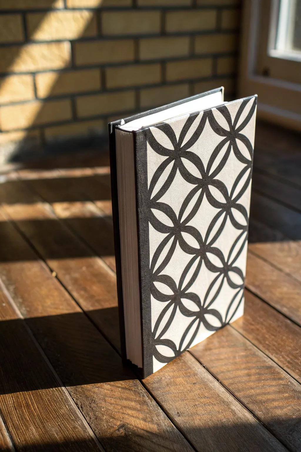 Vacant area creates clever visual intrigue.