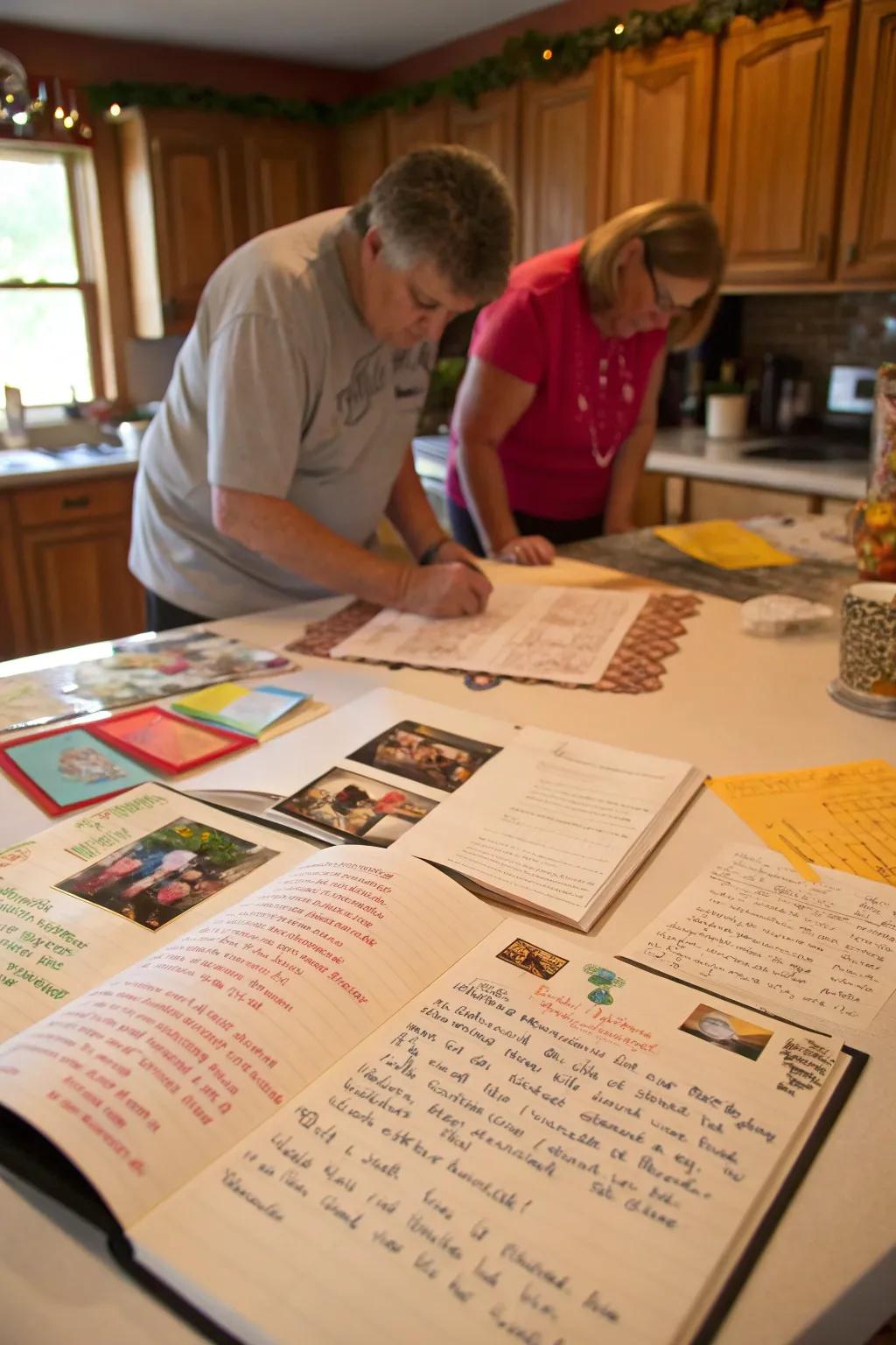 Keeping family recipes and stories alive in a homemade recipe collection.