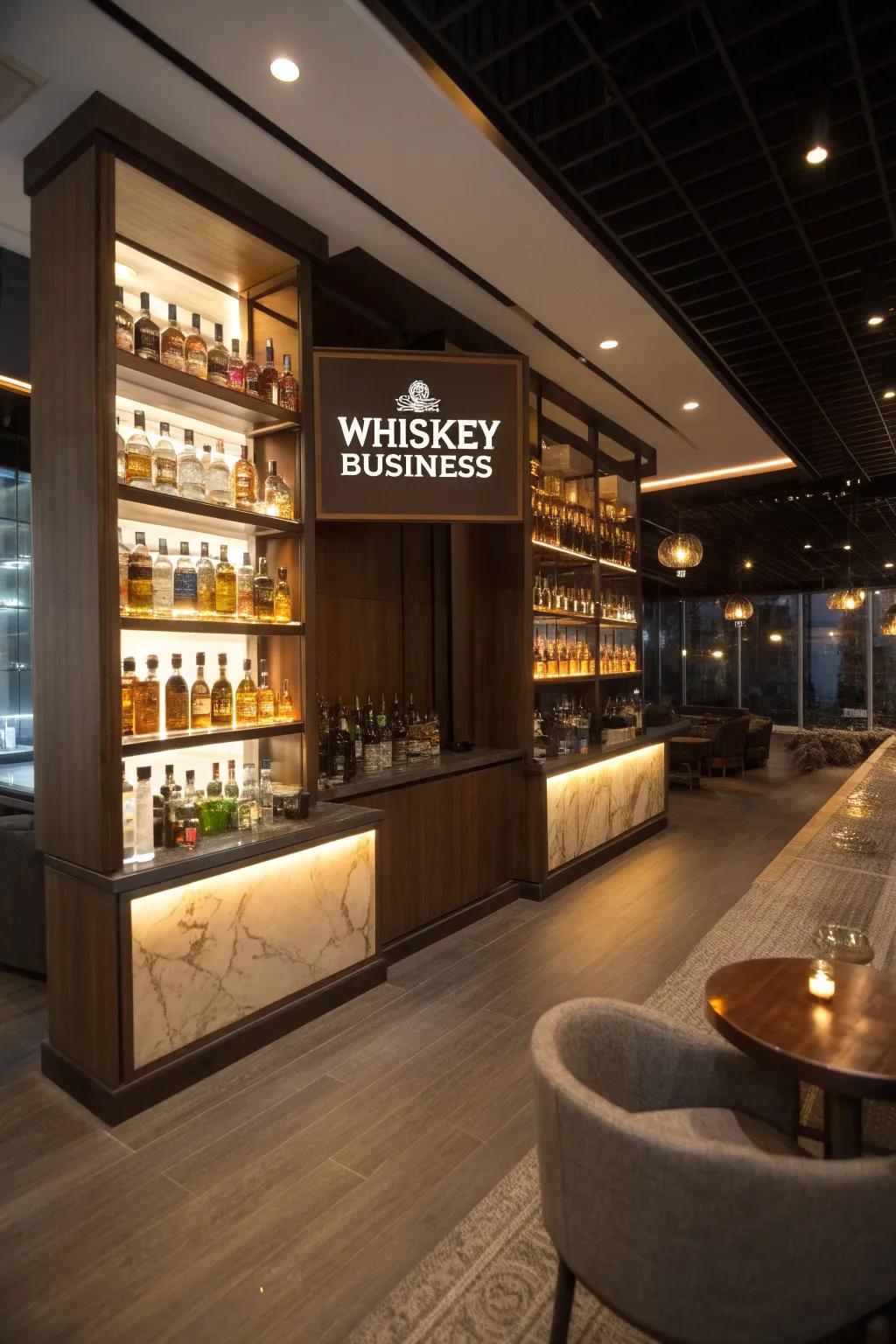 A nod to the art of enjoying a fine whiskey.