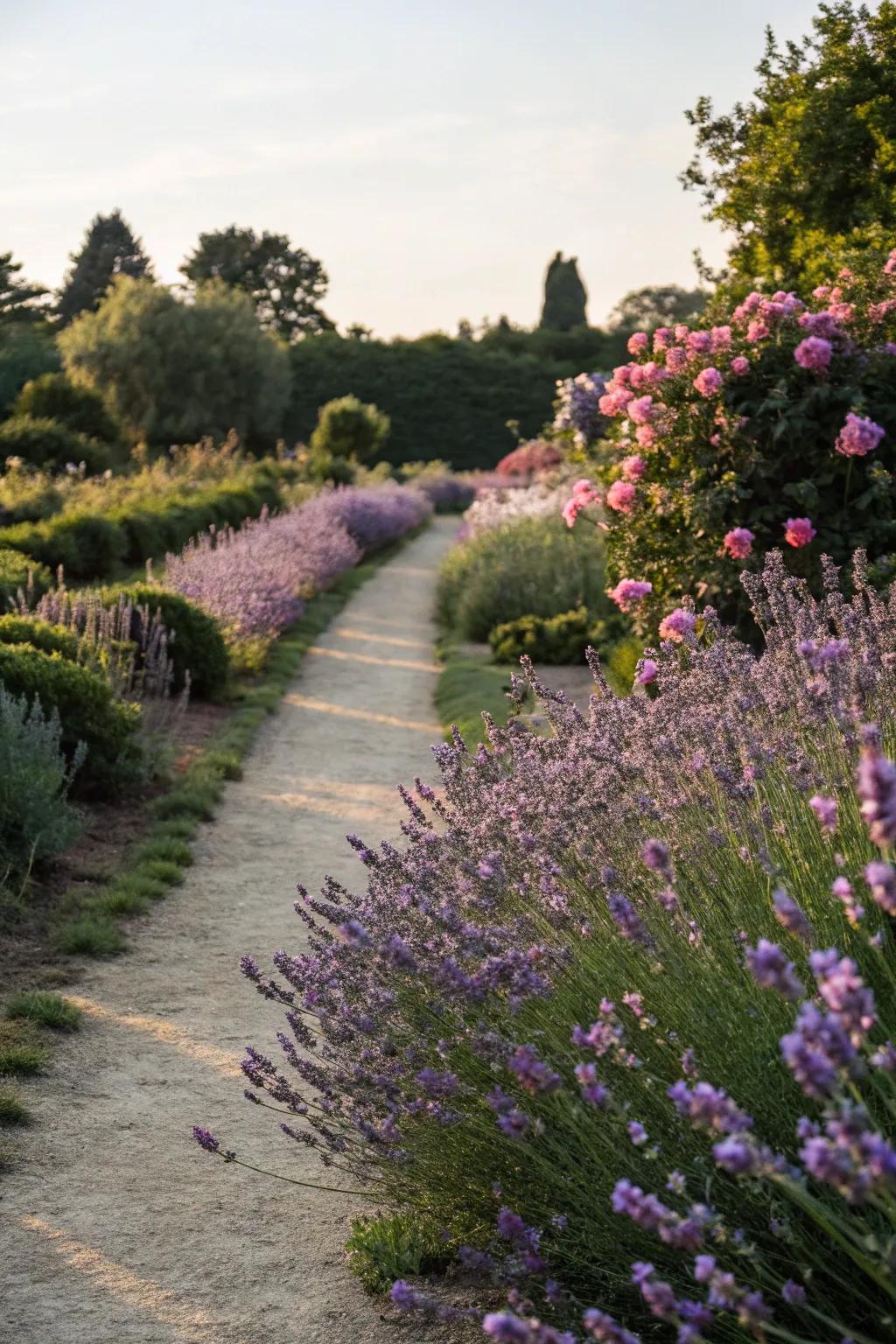 Fragrant plants elevate the sensory garden experience.