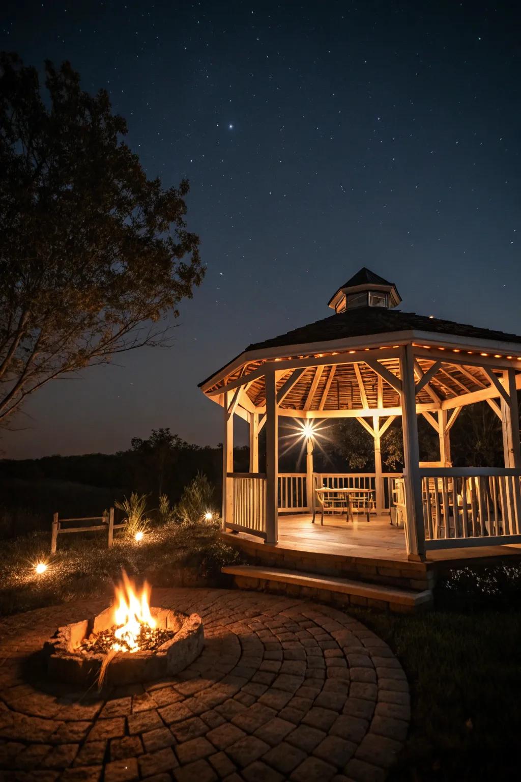 Enhance the nighttime atmosphere with innovative uplighting.