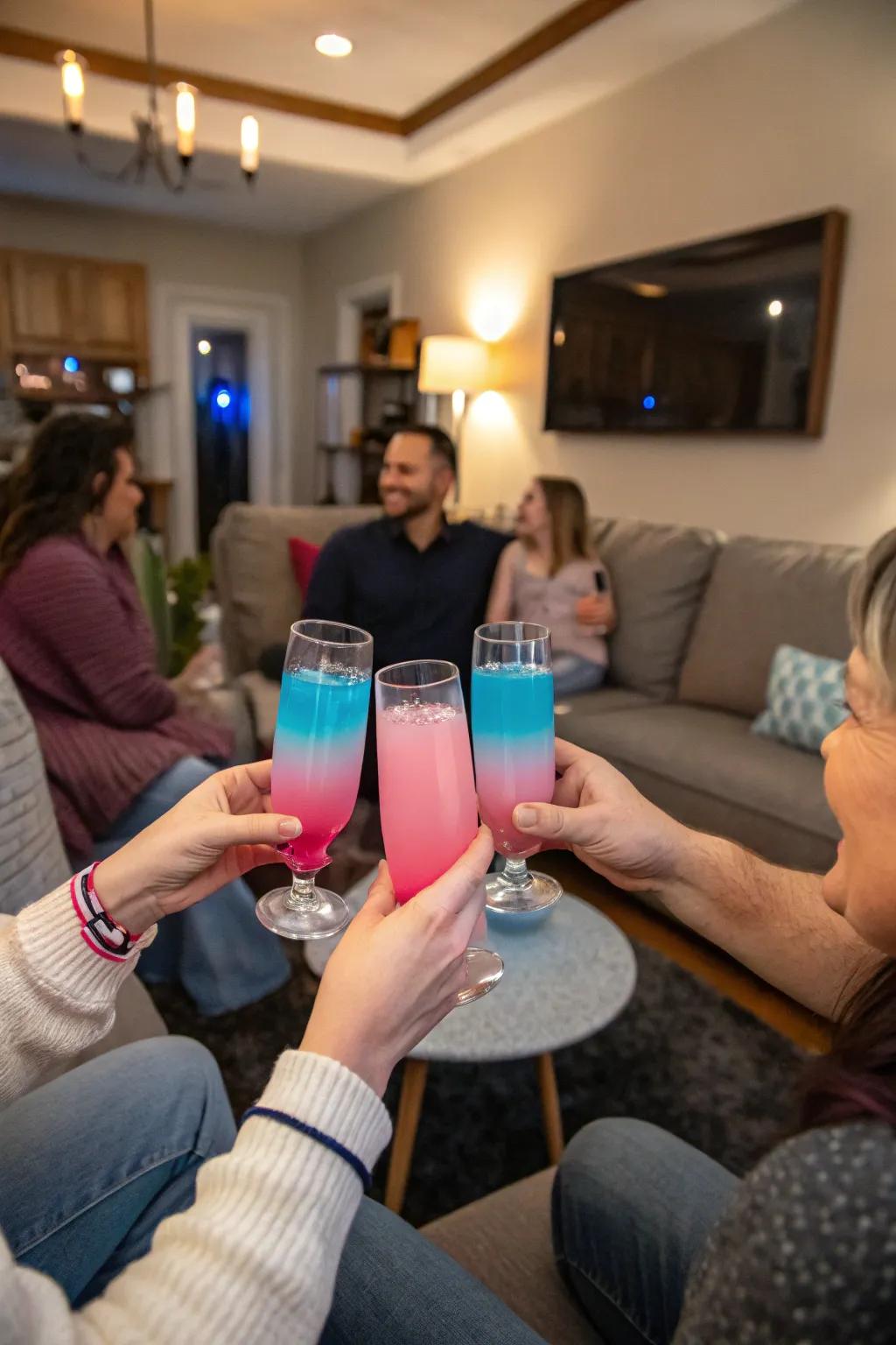 A spirited and interactive drink announcement that keeps guests guessing.