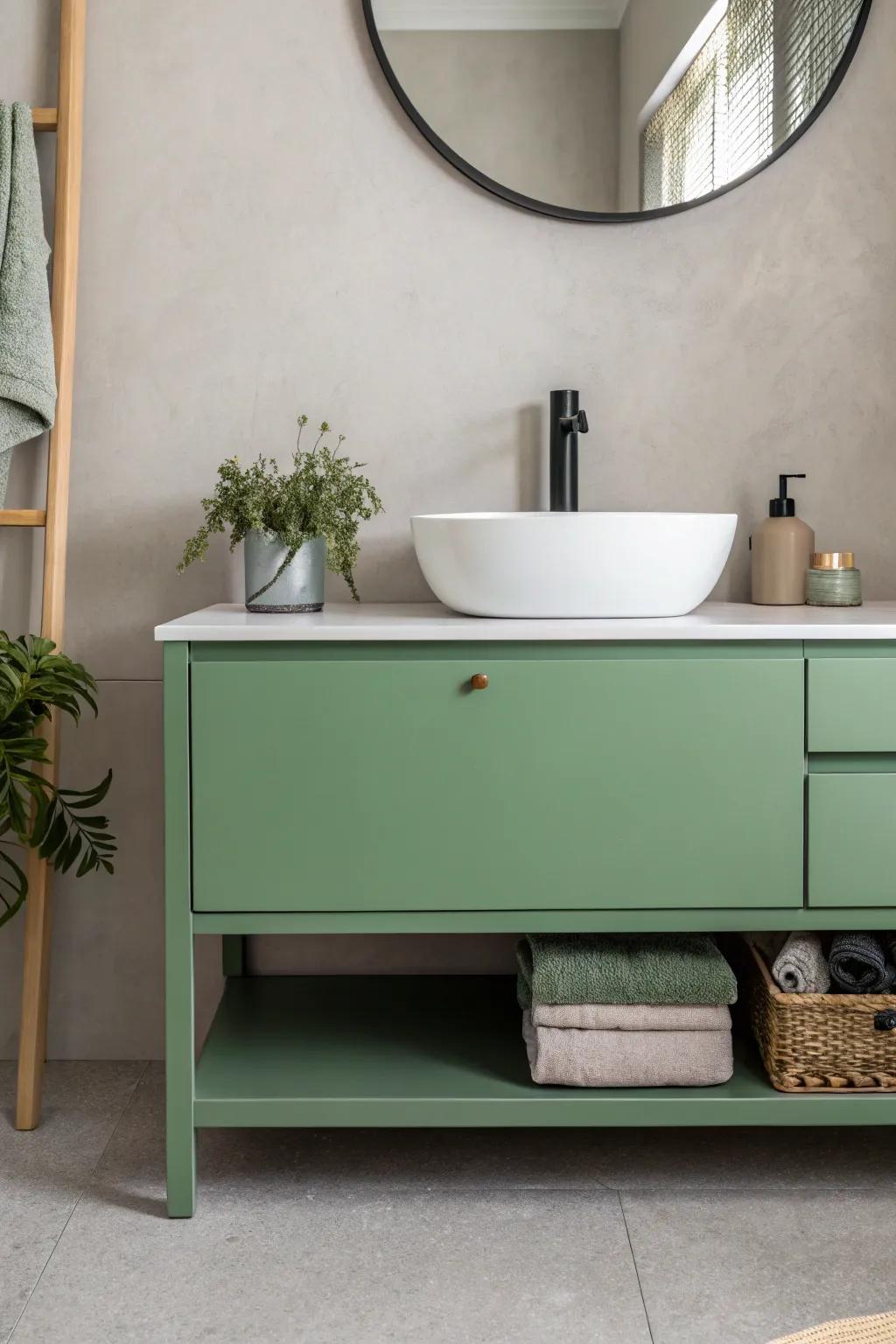 Minimalist design focusing on the verdant console as the main feature.