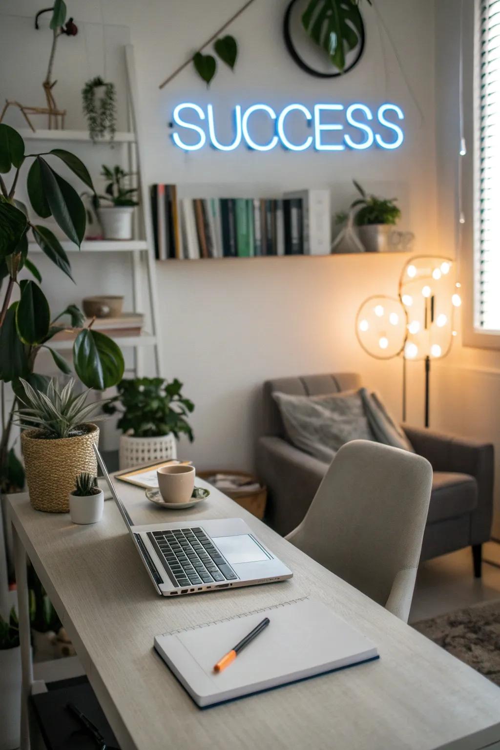 LED neon signs introduce a modern flair to your decor.