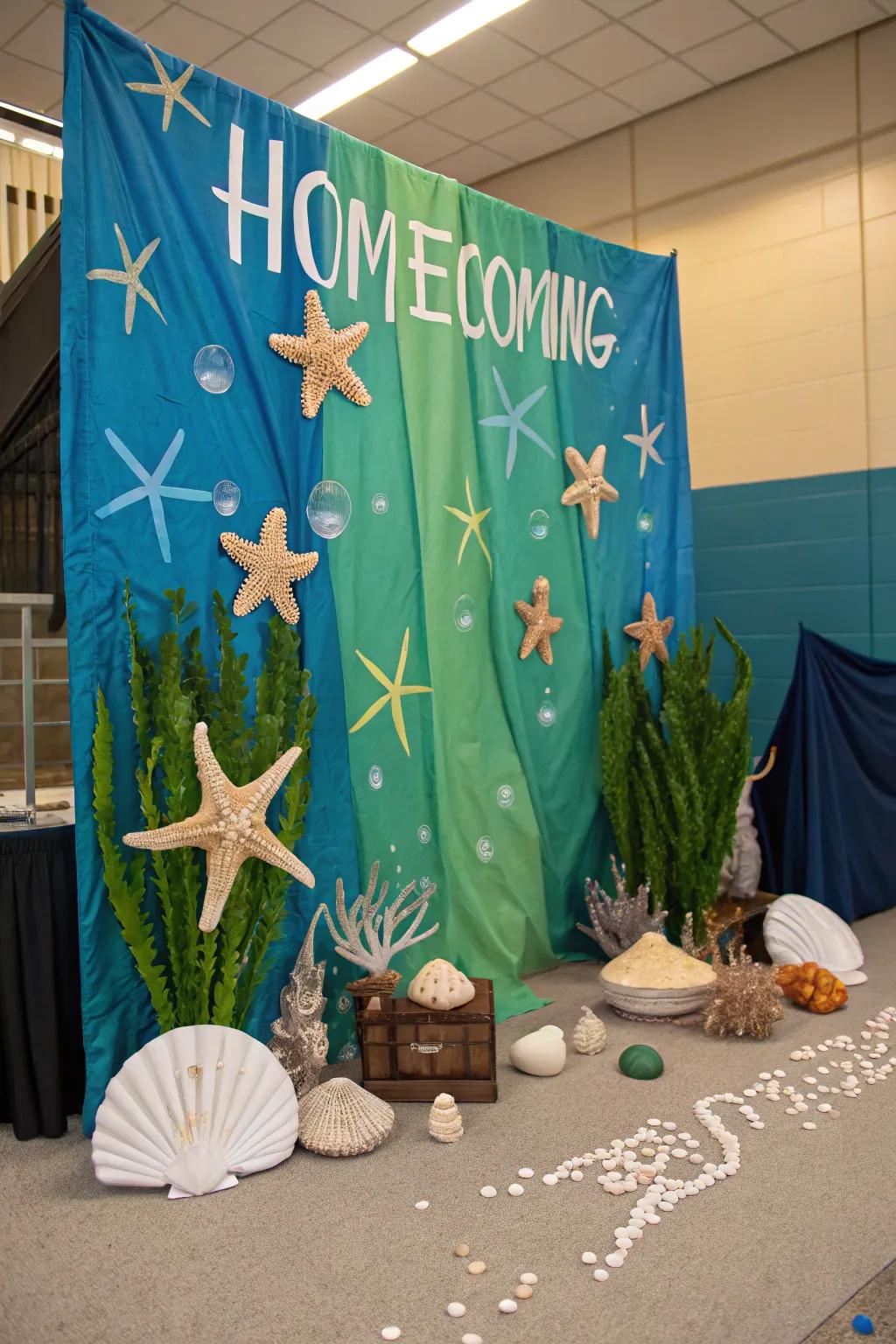 Dive into an unforgettable experience using an underwater theme.