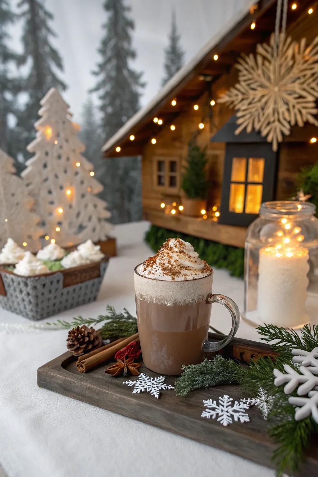 Subject-related components bring a unified aesthetic to your warm cocoa station.