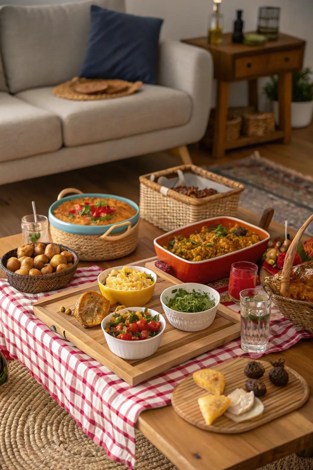 An indoor picnic that lets you travel the world from home.