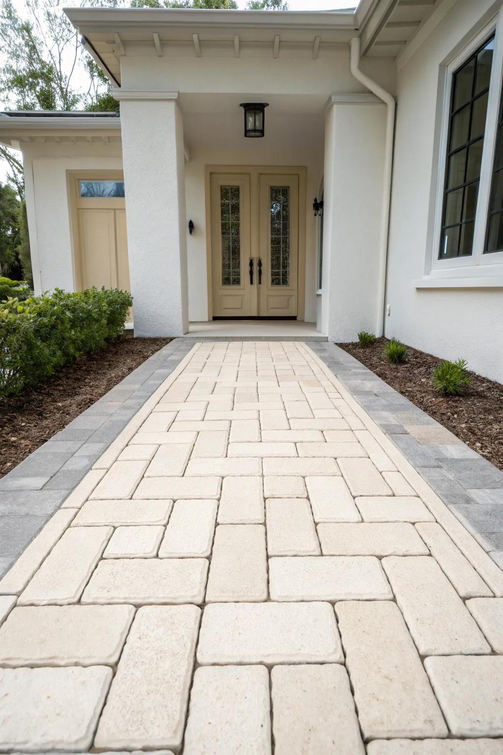 A minimalist entryway featuring clean lines and neutral hues.