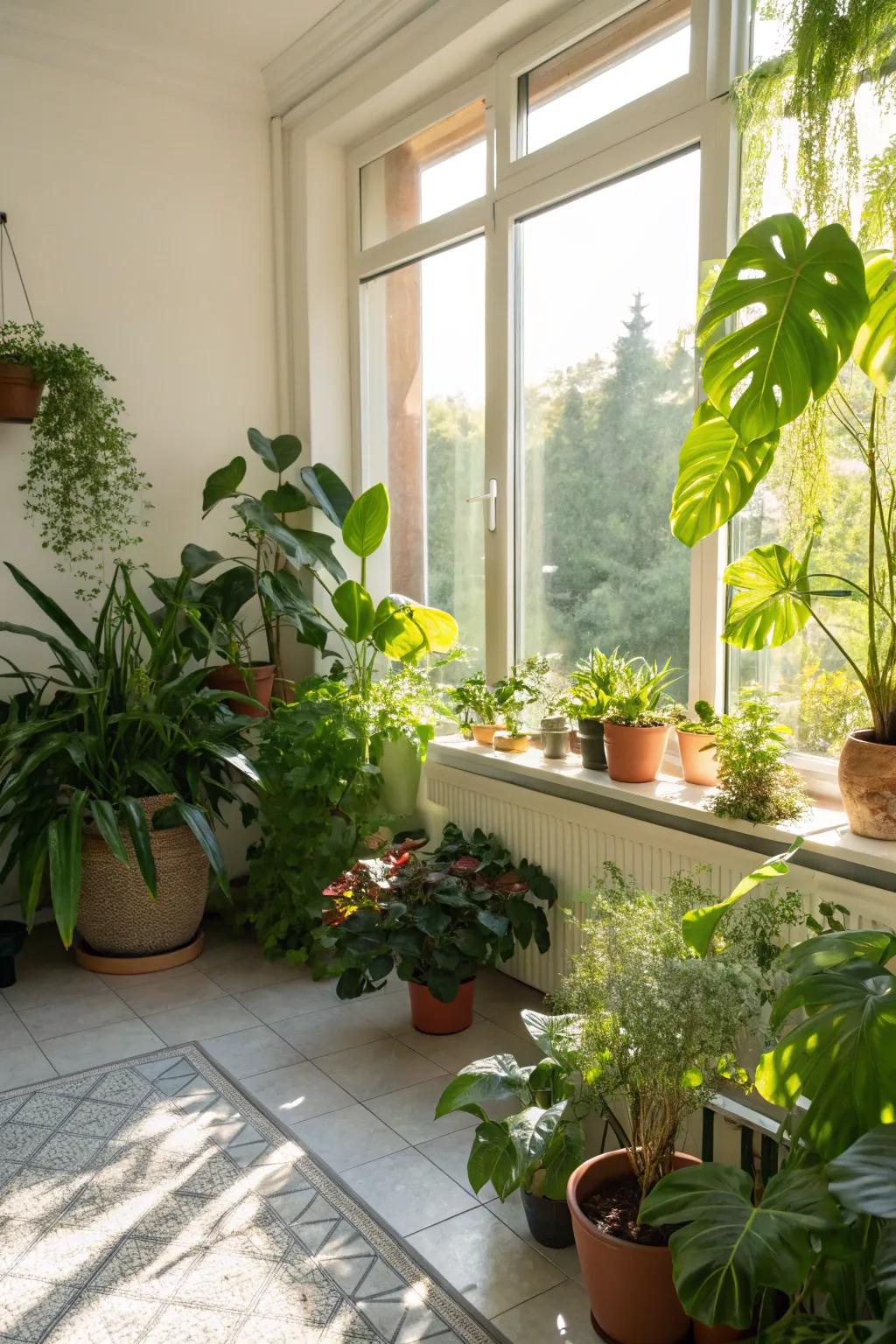 Lavish foliage brings life and colour to your decor.