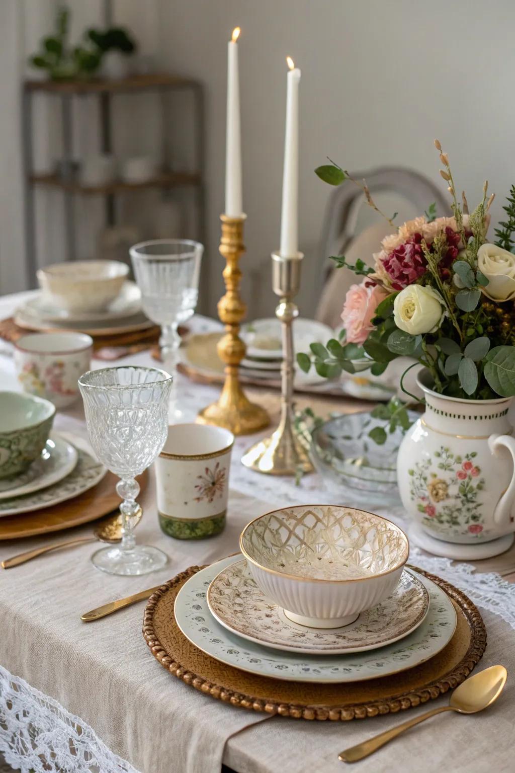 An artful fusion of vintage and modern styles.