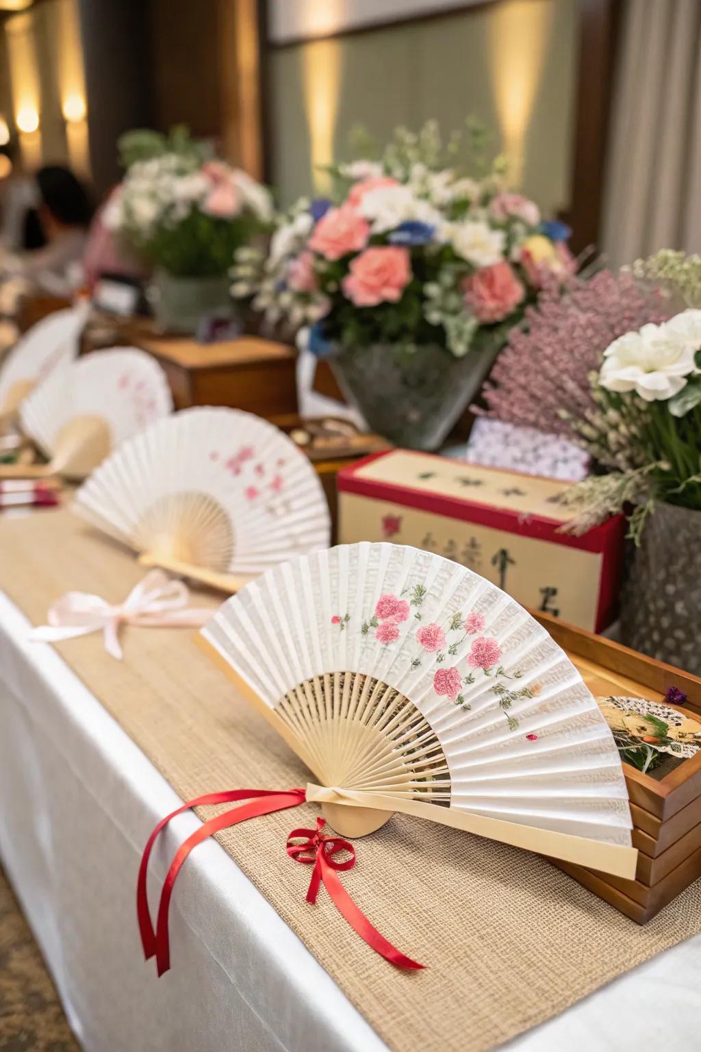 Classic hand fans are both practical and cultural.