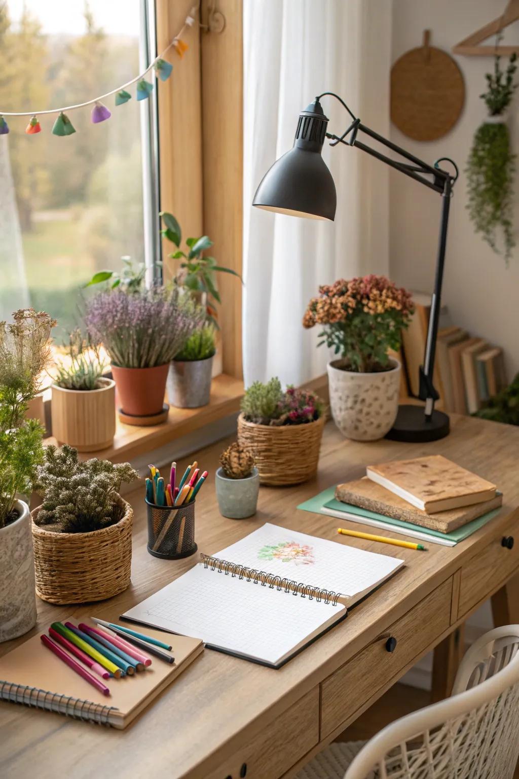 Incorporating the peace of nature indoors.