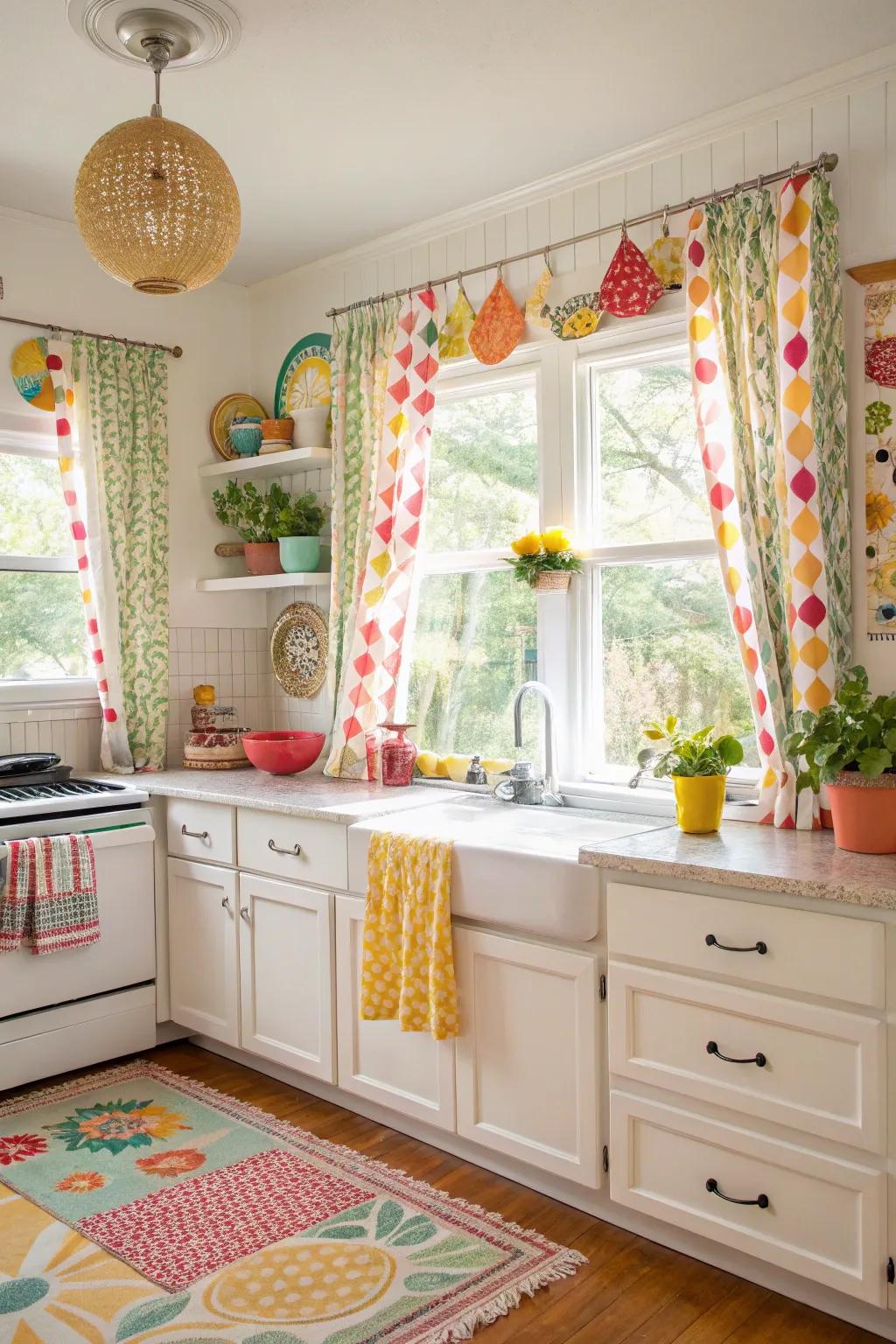 Playful designs create a lively atmosphere in your kitchen.