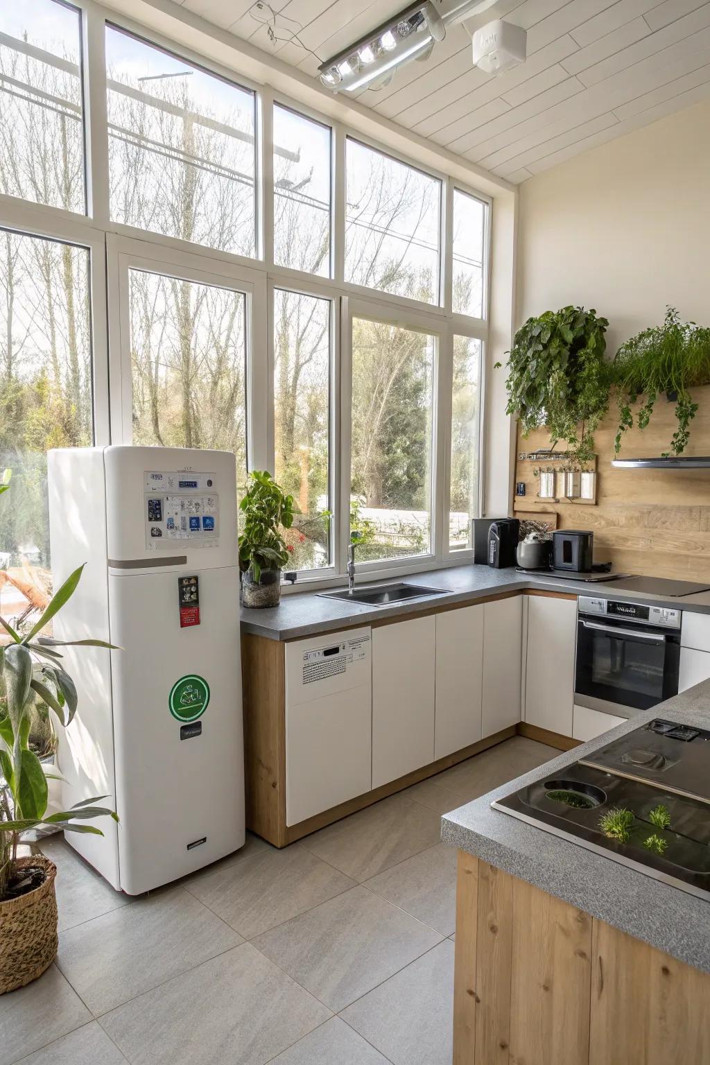Eco-friendly features combine style with responsibility.