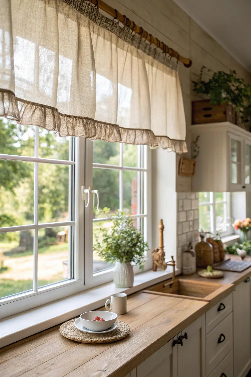 Bring nature indoors with earth-conscious valances.