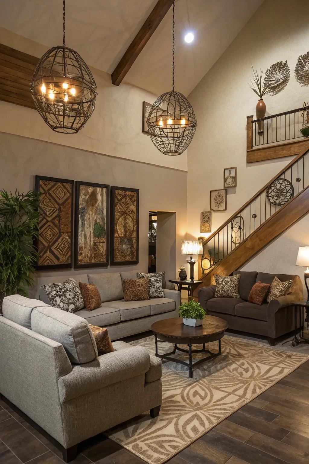 Angled vibes that shock and style.