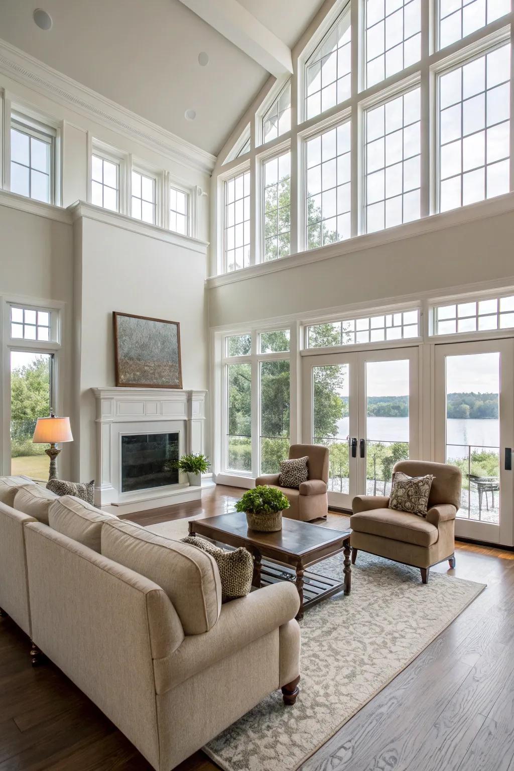 Open configurations amplify spatial flow and accessibility.