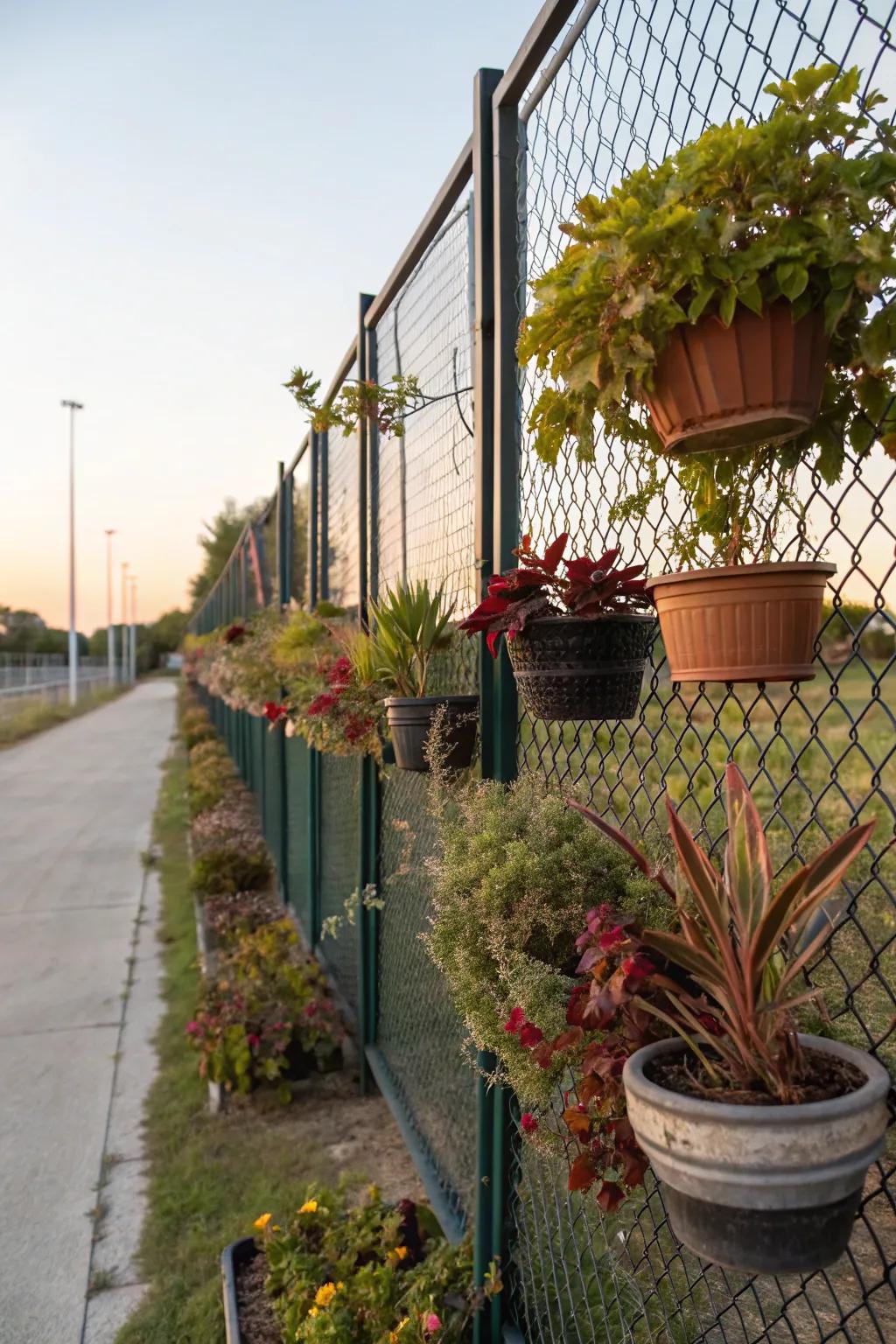 Turn your fence into a lively vertical garden.
